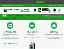 Tablet Screenshot of irishlaundryequipment.ie